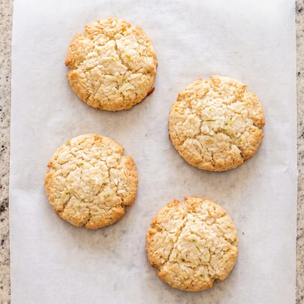 Cottage Cheese Protein Coconut Lime Cookies