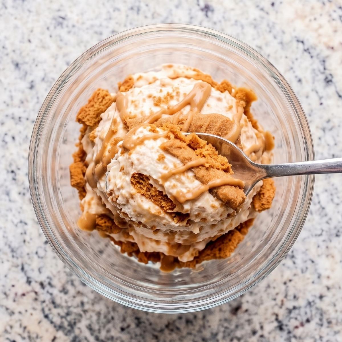 Cottage Cheese Protein Cookie Butter Icebox Cake