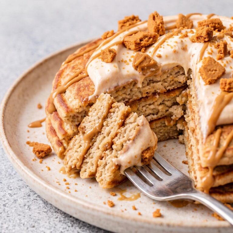 Cottage Cheese Protein Cookie Butter Pancakes