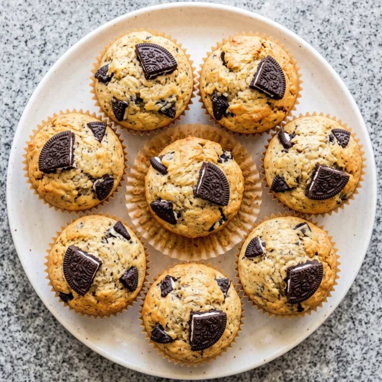 Cottage Cheese Protein Cookies & Cream Muffins