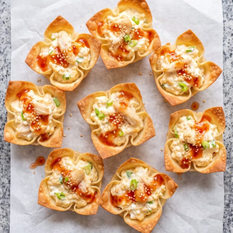 Cottage Cheese Protein Crab Rangoon Cups