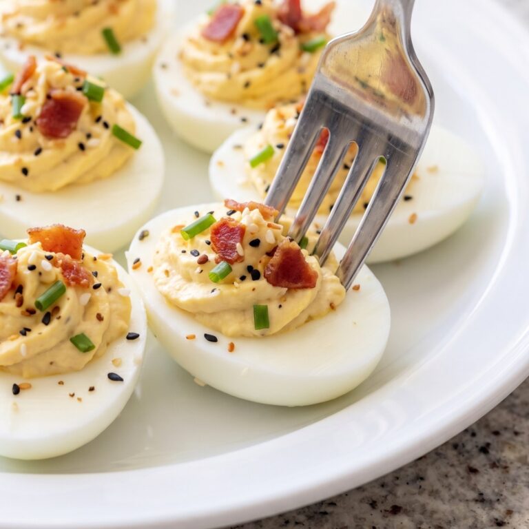 Cottage Cheese Protein Everything Deviled Eggs