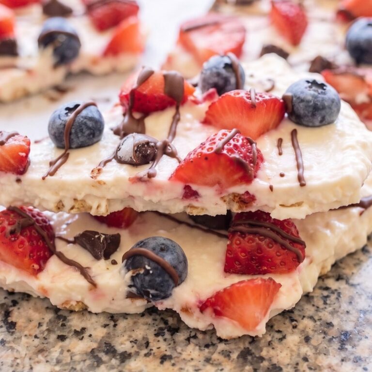 Cottage Cheese Protein Frozen Berry Bark