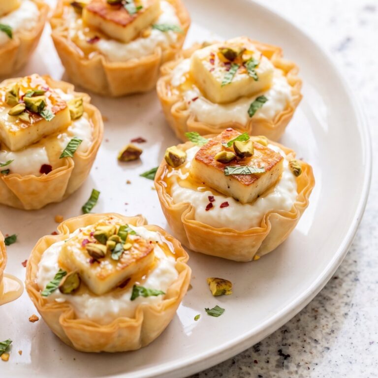 Cottage Cheese Protein Hot Honey Halloumi Cups