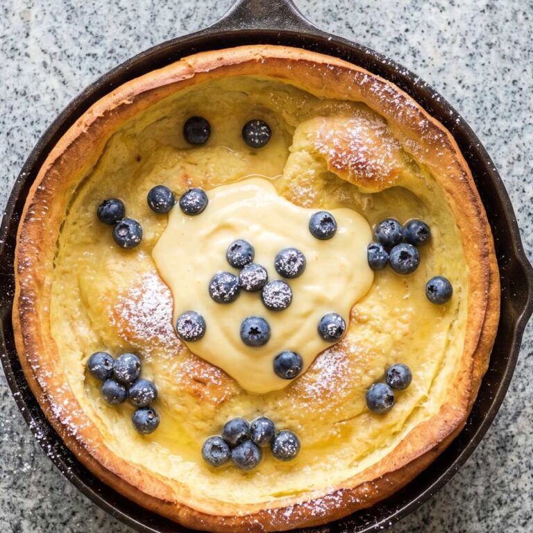 Cottage Cheese Protein Lemon Dutch Baby