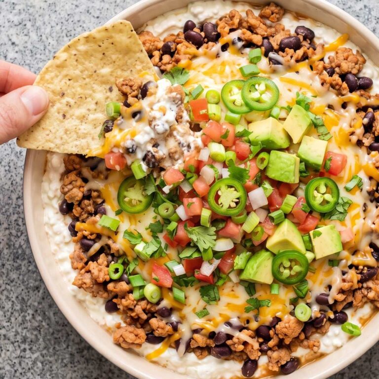 Cottage Cheese Protein Loaded Taco Dip