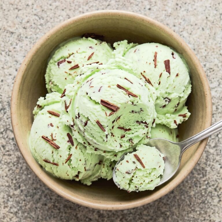 Cottage Cheese Protein Mint Chocolate Chip Ice Cream