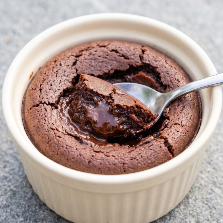 Cottage Cheese Protein Molten Chocolate Cakes