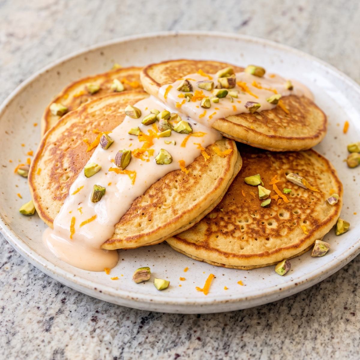 Cottage Cheese Protein Orange Cardamom Pancakes