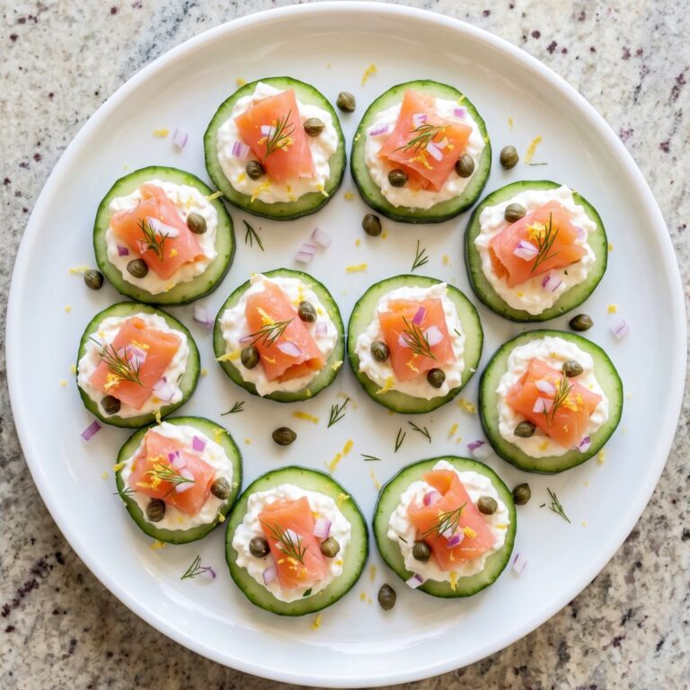 Cottage Cheese Protein Smoked Salmon Cucumber Bites