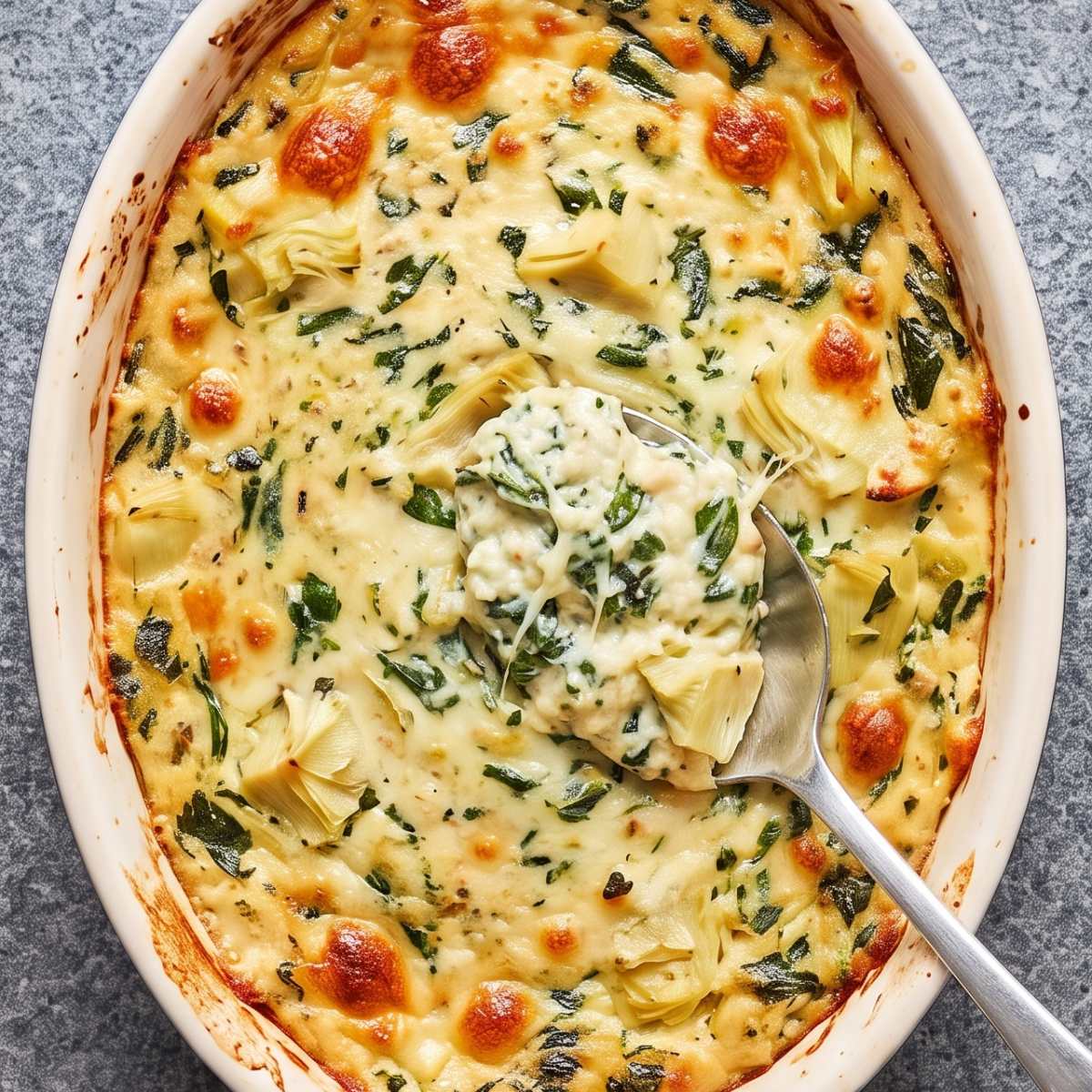 Cottage Cheese Protein Spinach Artichoke Dip