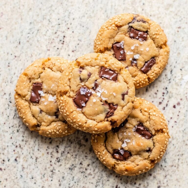 Cottage Cheese Protein Tahini Chocolate Chip Cookies