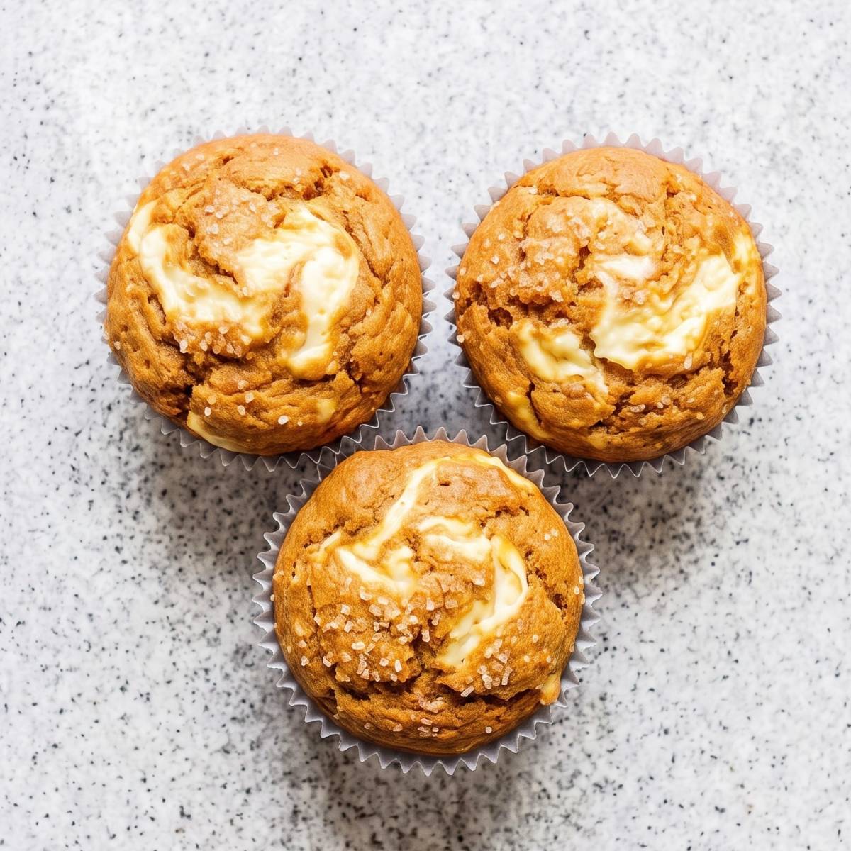 Cottage Cheese Pumpkin Cheesecake Muffins