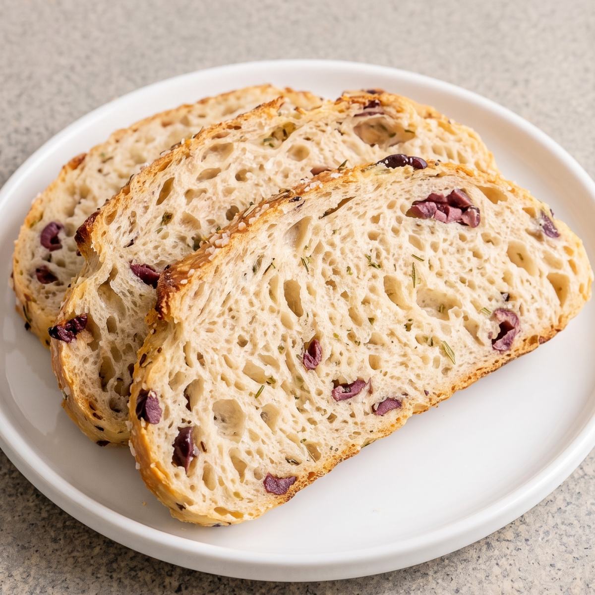 Cottage Cheese Rosemary Olive Bread
