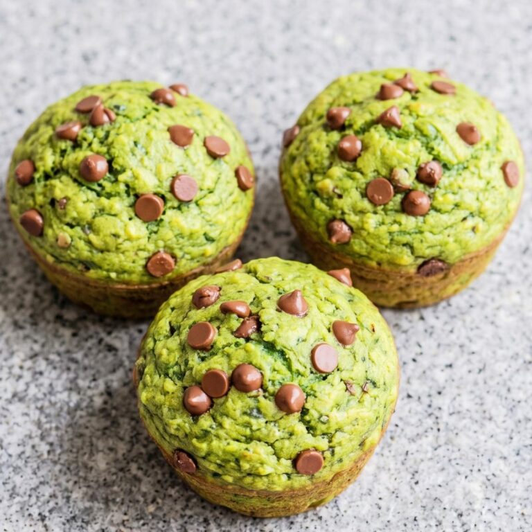 Cottage Cheese Spinach Banana Blender Muffins