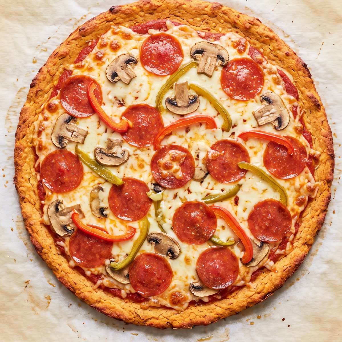 Cottage Cheese Sweet Potato Pizza Crust
